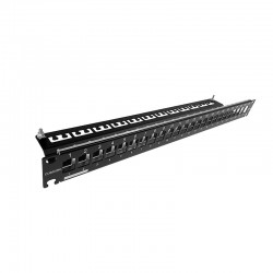 Everon® Copper Datacom Keystone Patch Panels 19“  1 U, flat, 24 ports, black