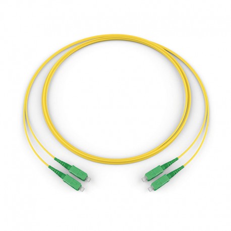 SC APC / SC APC, OS2 Bend-improved SM, 2 F, Zipcord , огнестойкий, некоррозионный, 2.0 mm, 0.5 m