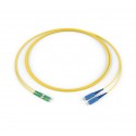 LC APC / SC UPC, OS2 Bend-improved SM, 2 F, Zipcord, Flame Retardant Non Corrosive, 2.0 mm, 1 m