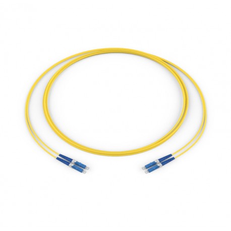 LC APC / LC UPC, OS2 Bend-improved SM, 2 F, Zipcord, Flame Retardant Non Corrosive, 2.0 mm, 1 m